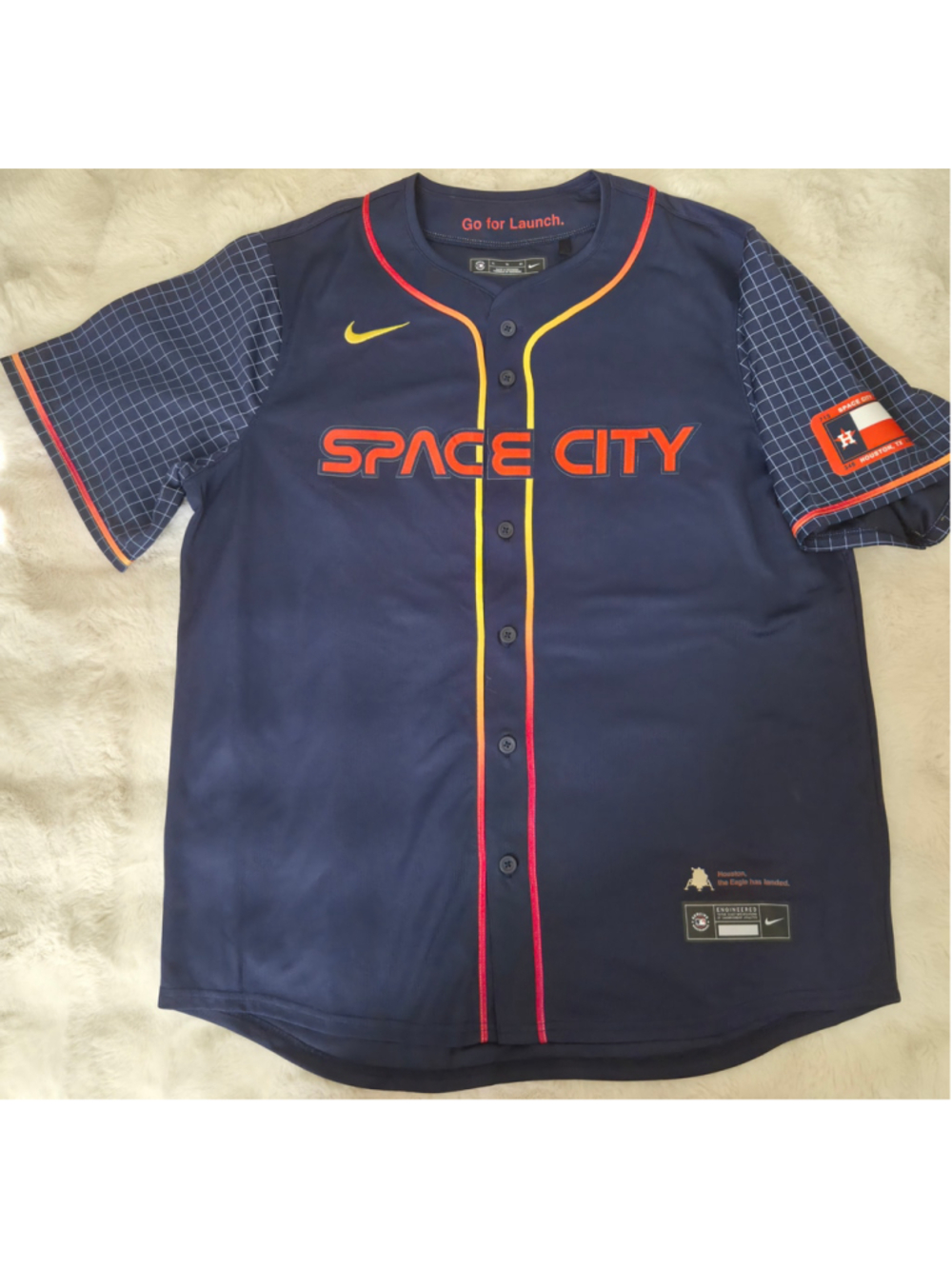 NWT Nike Houston Astros Space City City Connect Jersey Mens XL MLB Go For Launch